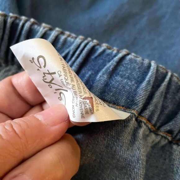 Plus Size Denim Maxi Skirt Coastal Cowgirl Country Western Boho Prairie Sz 1X - Picture 11 of 11